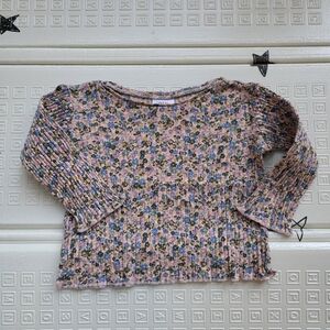Zara Baby Girl Floral Long Sleeve Top